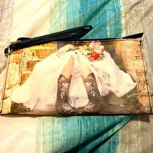 Small cowgirl wedding clutch